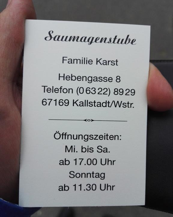 Saumagenstube